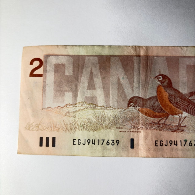 Bank of Canada $2 Bill 1986 - photo 3