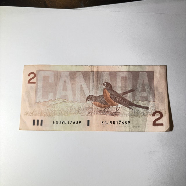 Bank of Canada $2 Bill 1986 - photo 5
