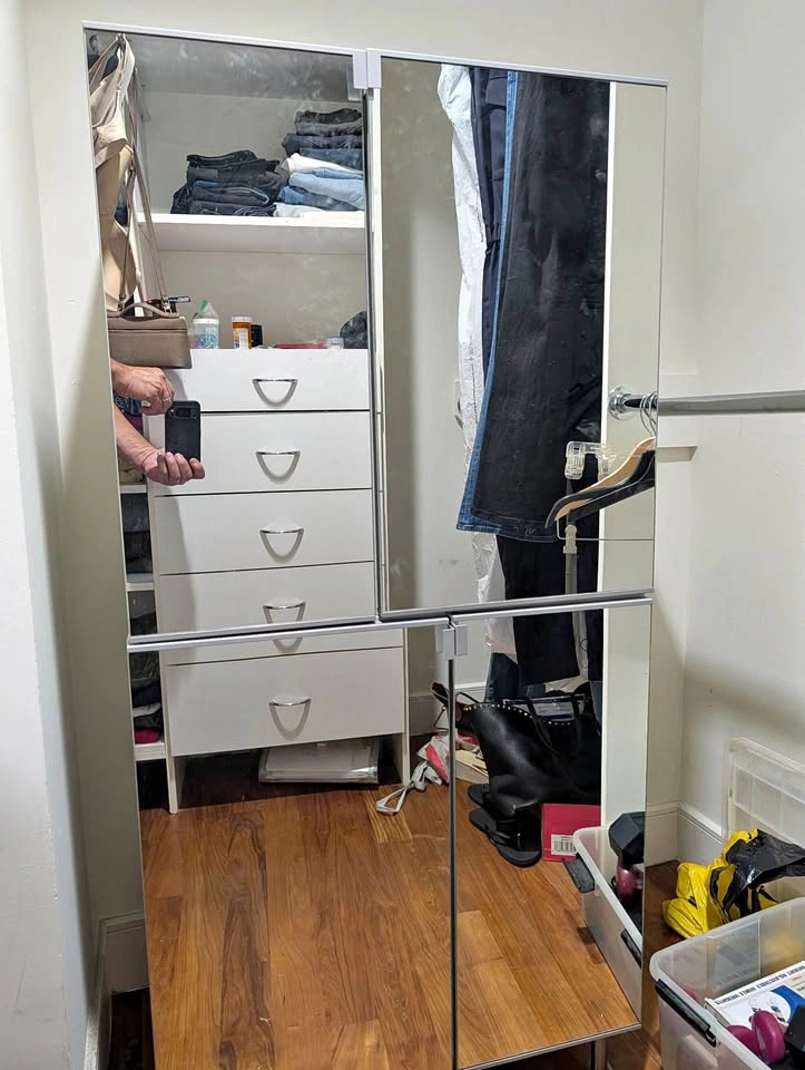 Mirrored Storage Cabinets