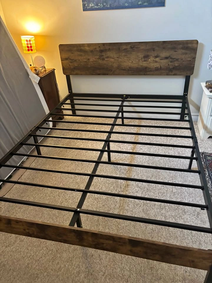 Queen bed frame and Douglas mattress