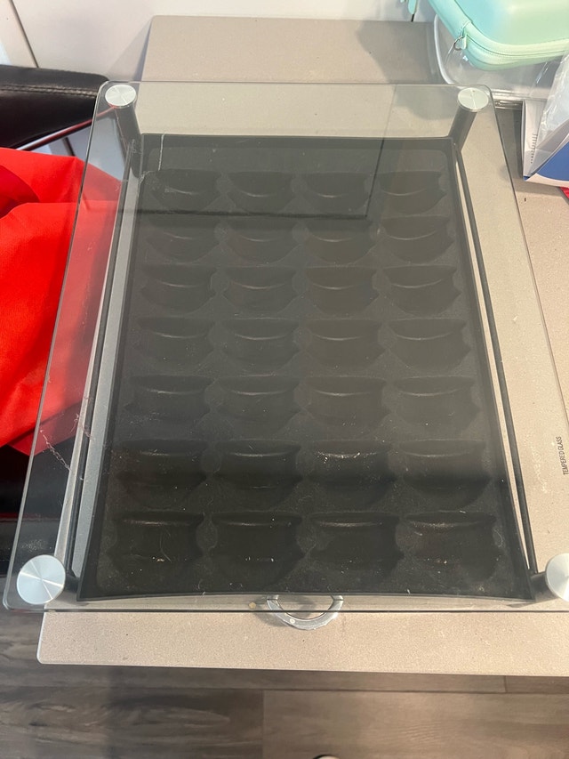 Tempered Glass Coffee Pod Holder