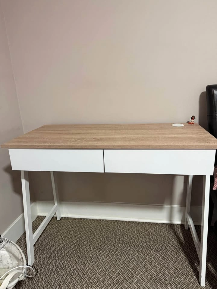 Like New Modern Desk with 2 Drawers – Moving Sale - photo 2