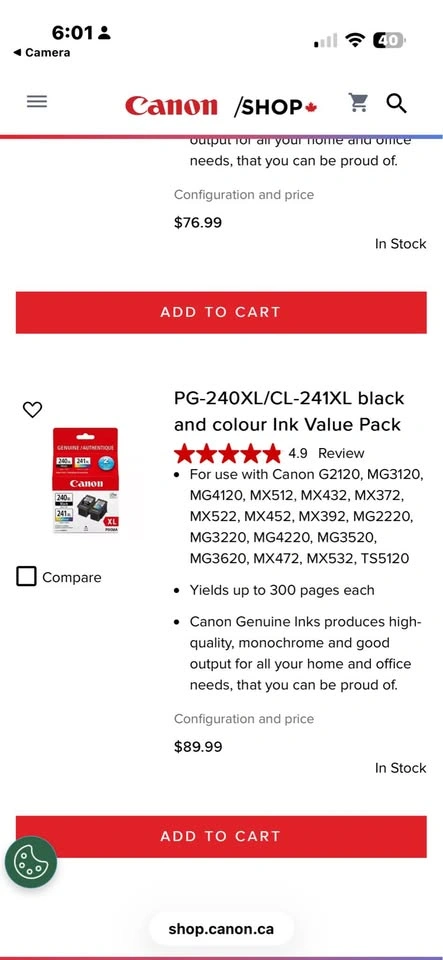 Canon PG-240 XL and CL-241 XL - photo 3