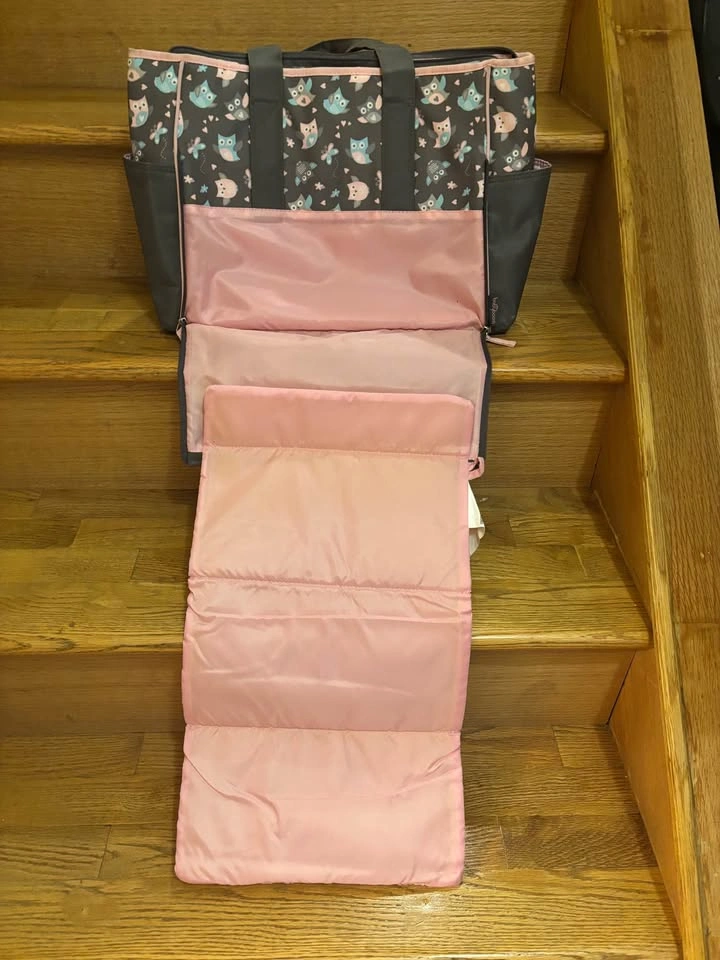 👜 Baby Boom Diaper Bag with Changing Pad – Owl Design - photo 3
