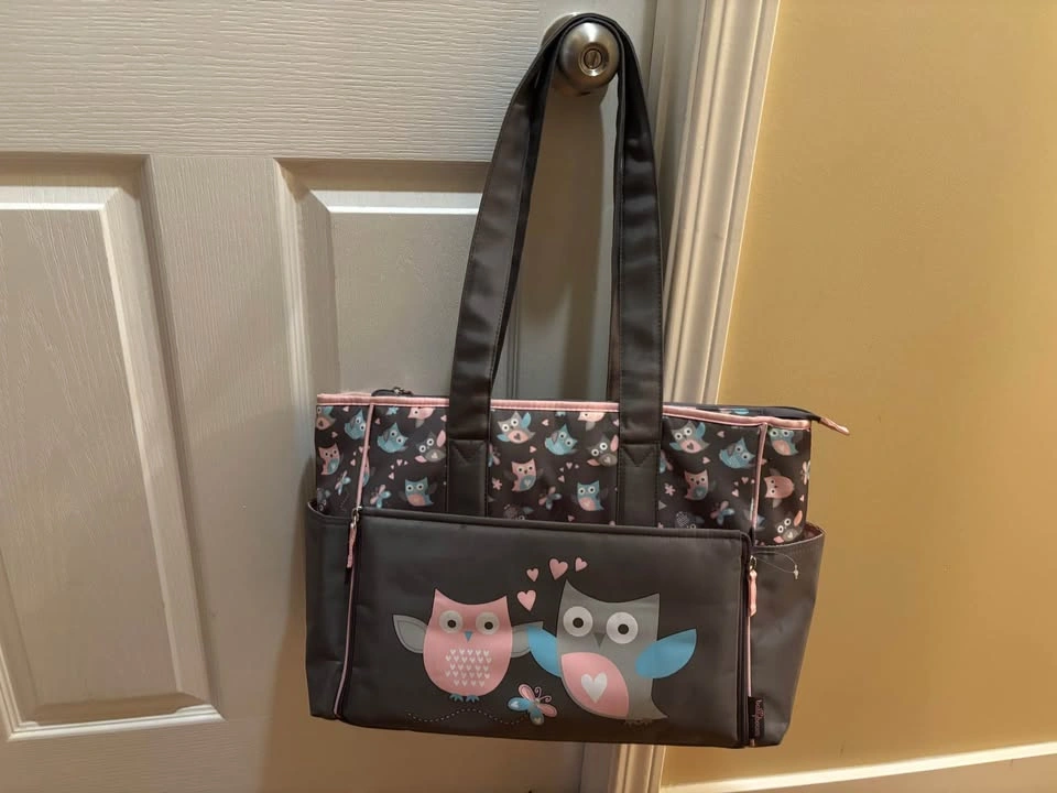 👜 Baby Boom Diaper Bag with Changing Pad – Owl Design - photo 4