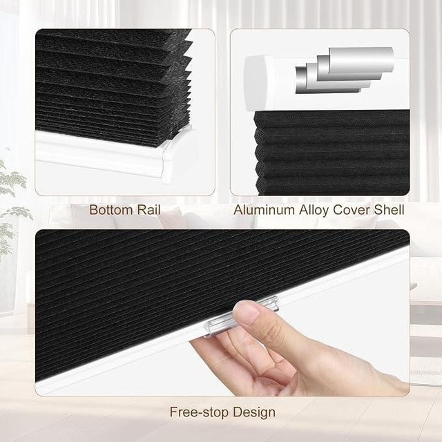KCO Cordless Cellular Blinds - Black - NEW - photo 4