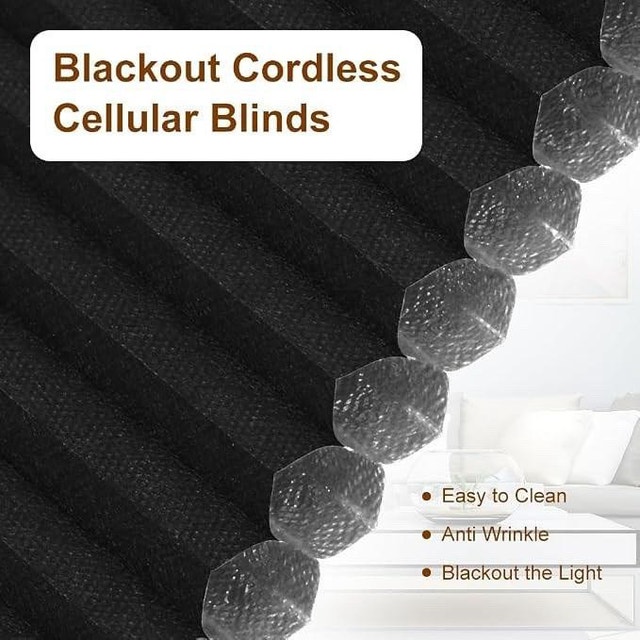 KCO Cordless Cellular Blinds - Black - NEW - photo 5