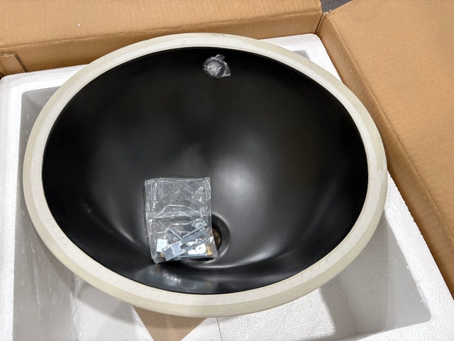 SmartSylva Undermount Bathroom Sink - Oval - NEW