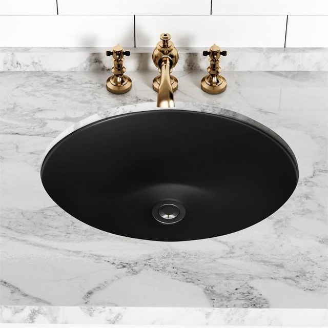 SmartSylva Undermount Bathroom Sink - Oval - NEW - photo 3