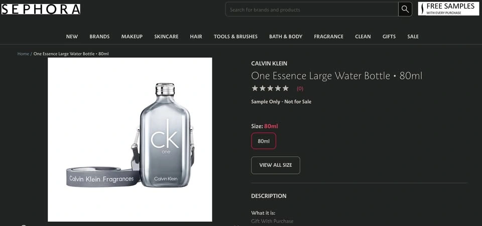 CK One Calvin Klein Water Bottle - photo 2