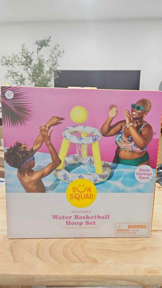 Sun Squad Inflatable Water Basketball Hoop Set