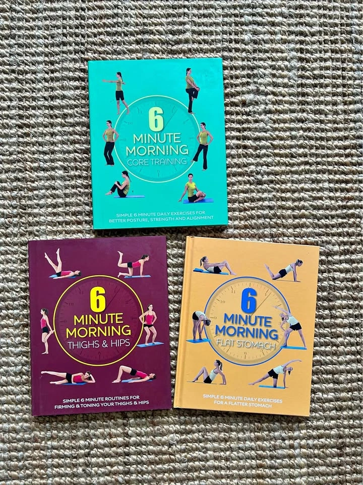 6 Minute Morning Exercise Book Set - 3 Books
