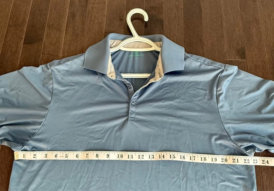 Mio Marino Men's Blue Polo Shirt Size L - photo 4