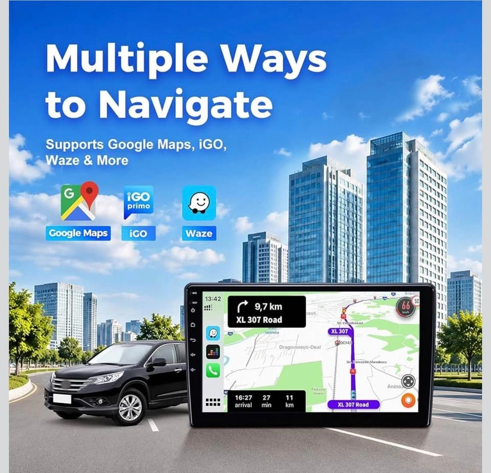 9" Car Radio Stereo Carplay Screen Upgrade for Honda CRV - photo 4