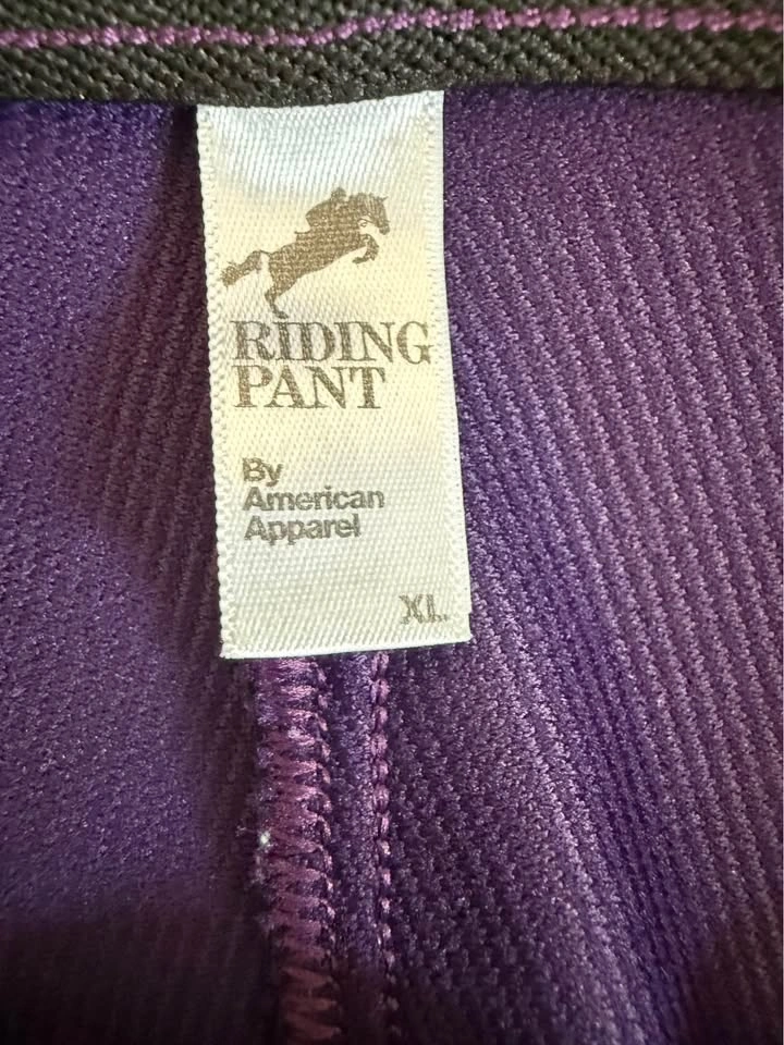 American Apparel Riding Pants XL Purple - photo 3