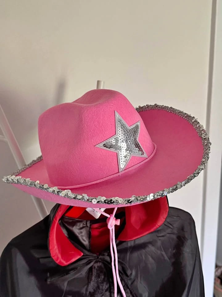 Pink cowboy hat