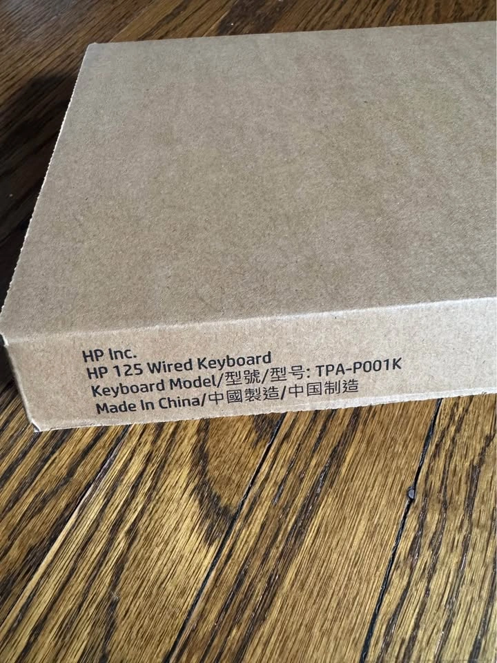 HP 125 Wired Keyboard - photo 3