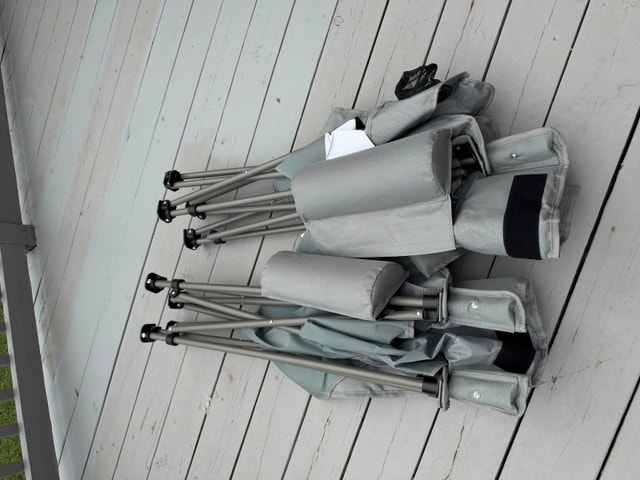Duel folding chair with headrests - photo 4
