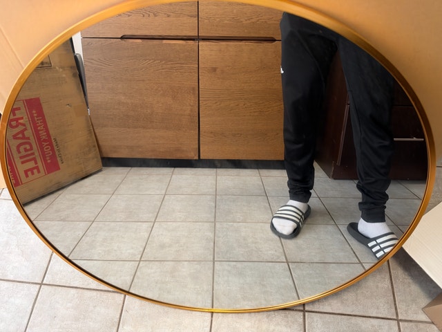 Round mirror [Gold]