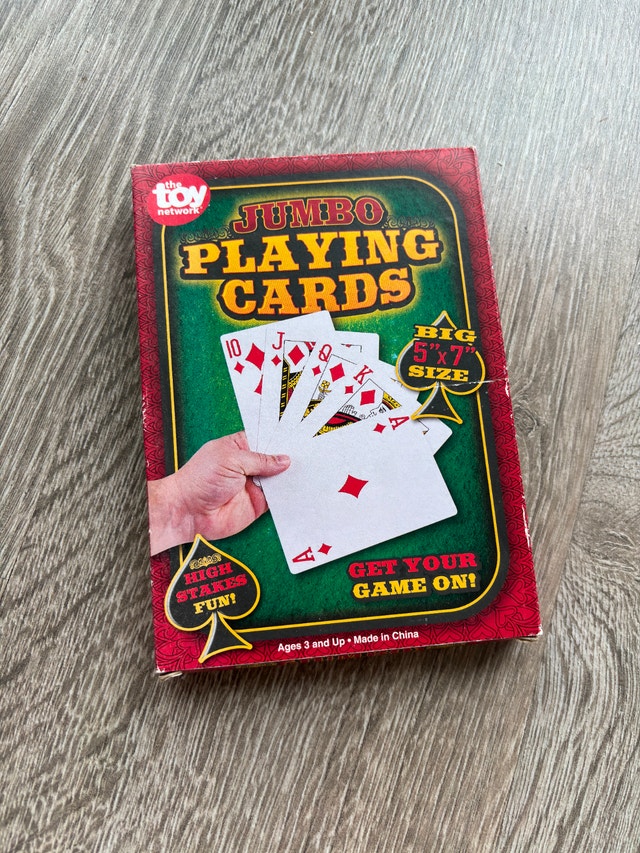 Jumbo playing cards