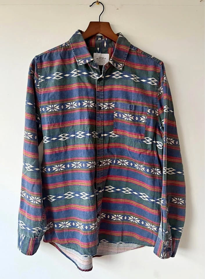 Southwestern Pattern Long Sleeve Shirt