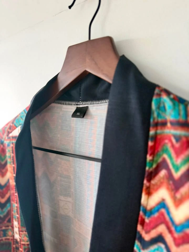 Patterned Open Front Kimono - photo 2