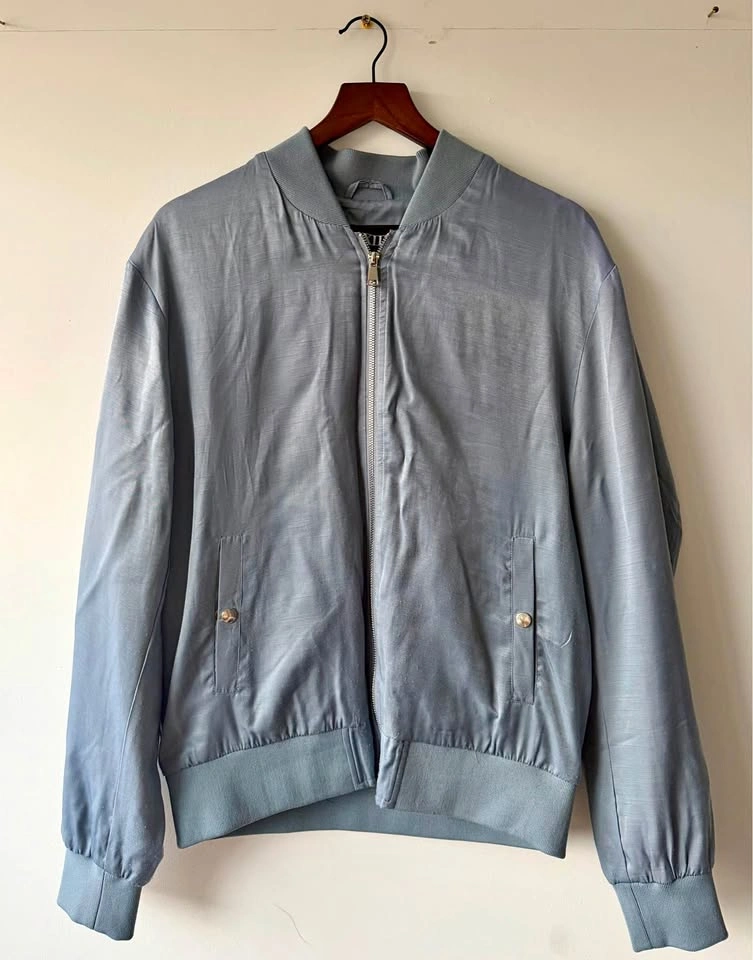 Blue Bomber Jacket Size L