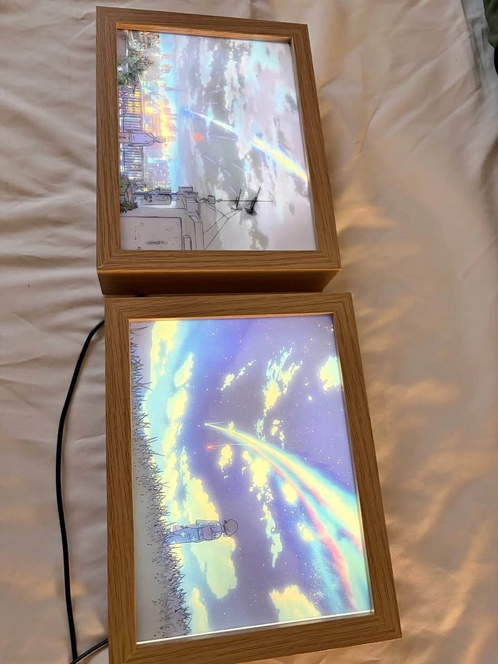 Your Name Anime LED Light Box Art Frames - Set of 2