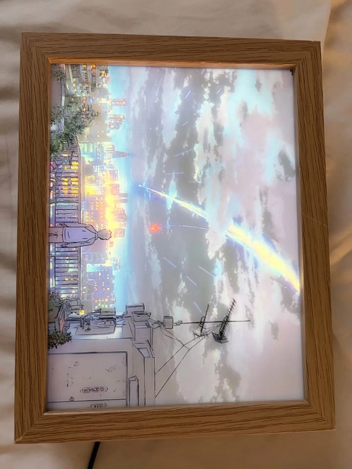 Your Name Anime LED Light Box Art Frames - Set of 2 - photo 3