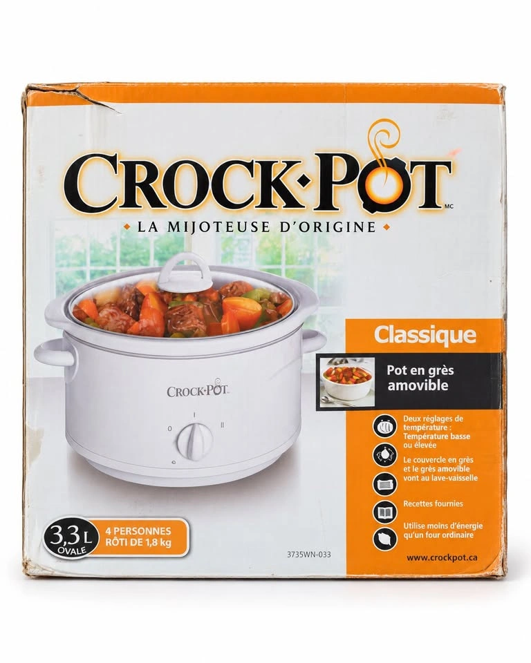 Crock-Pot Classic 3L Oval Slow Cooker – Open Box - photo 4