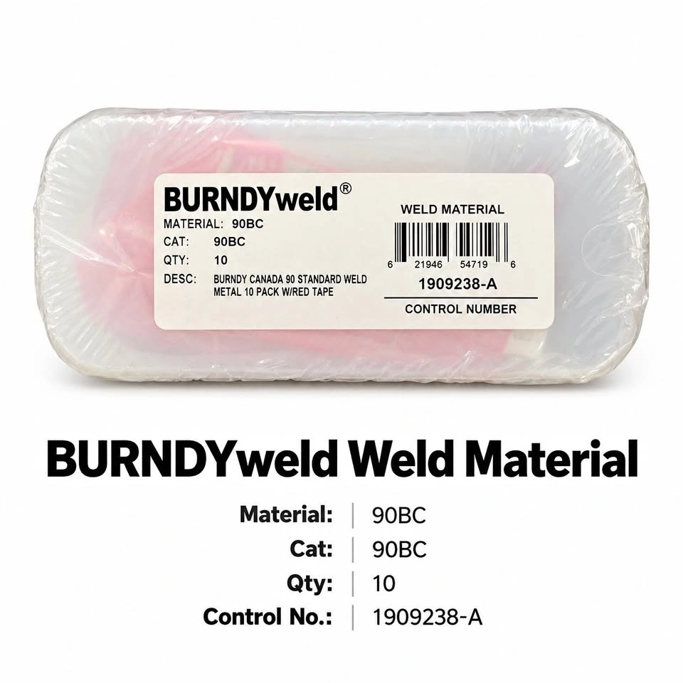 BURNDYweld 90BC Exothermic Weld Metal – 10-Pack, Sealed