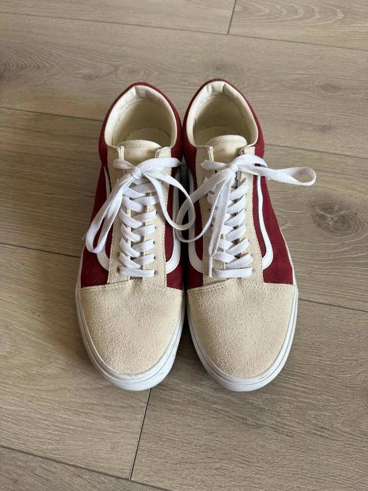 Vans Old Skool Red/Cream Suede Sneakers - 11.5 - photo 3