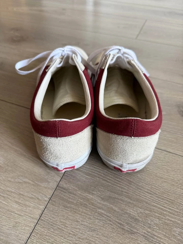Vans Old Skool Red/Cream Suede Sneakers - 11.5 - photo 4