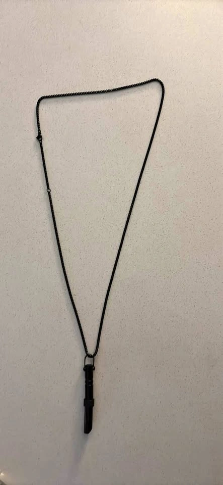 Black Mindful Breathing Necklace