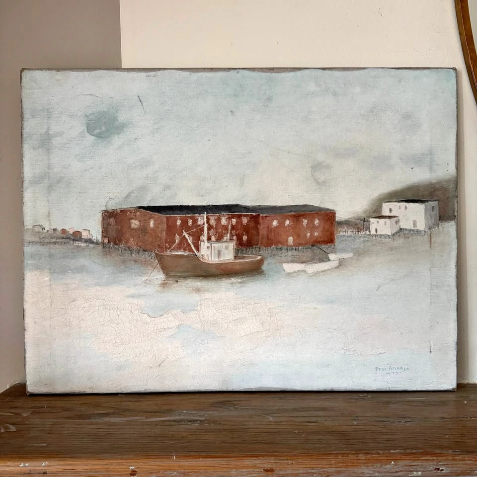 1979 Original Signed “A Fishing Cove” Painting 18x24
