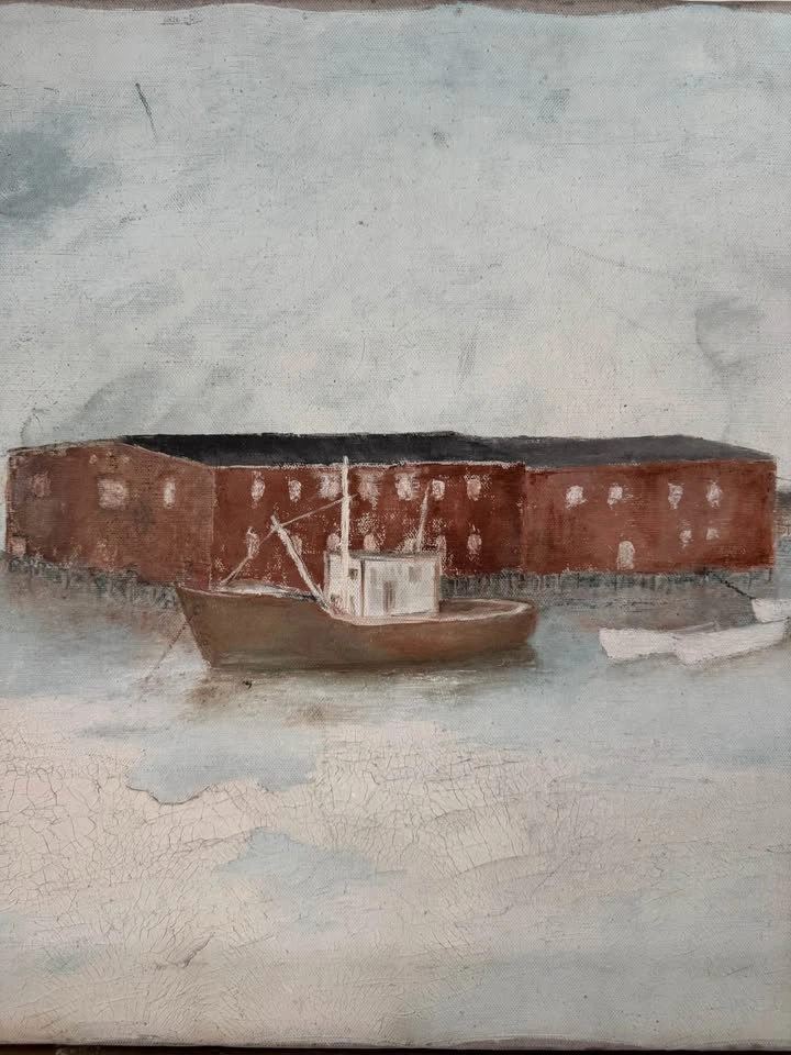 1979 Original Signed “A Fishing Cove” Painting 18x24 - photo 3