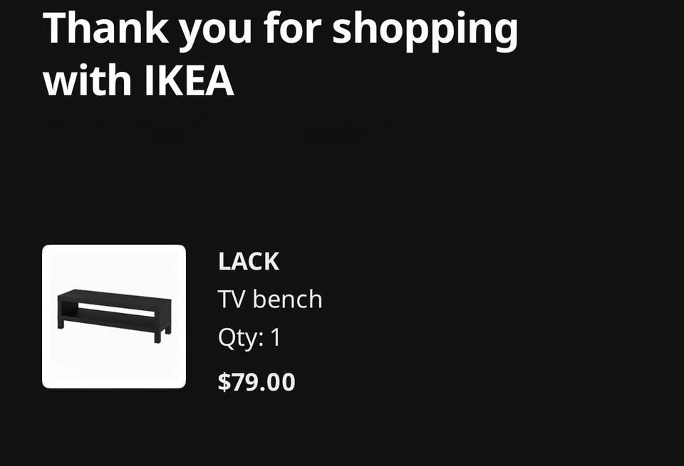 IKEA LACK TV Bench / TV Stand - Black - photo 3