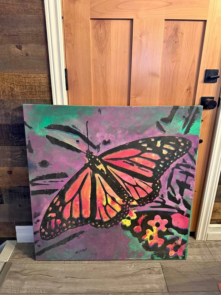 Butterfly Canvas 36”