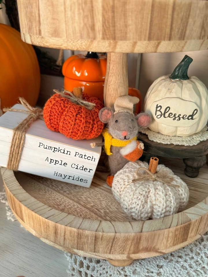 Farmhouse Fall Tiered Tray Decor - photo 4