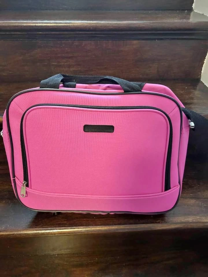 Pink laptop bag