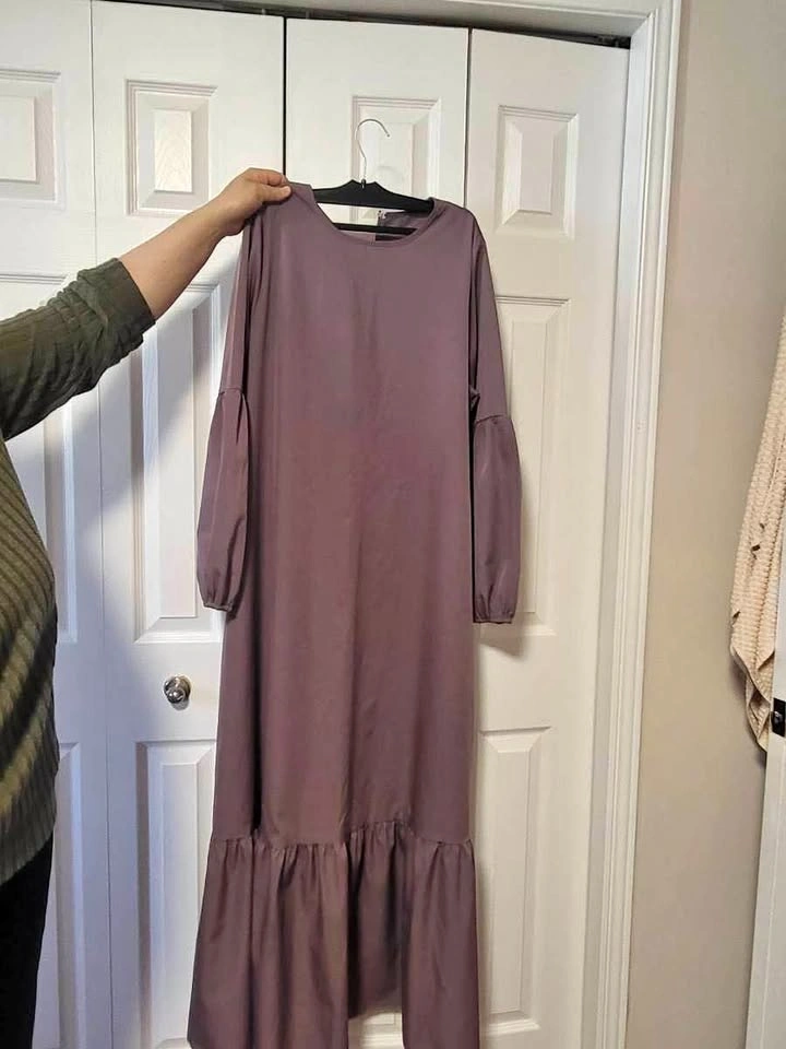 Purple long sleeve dress