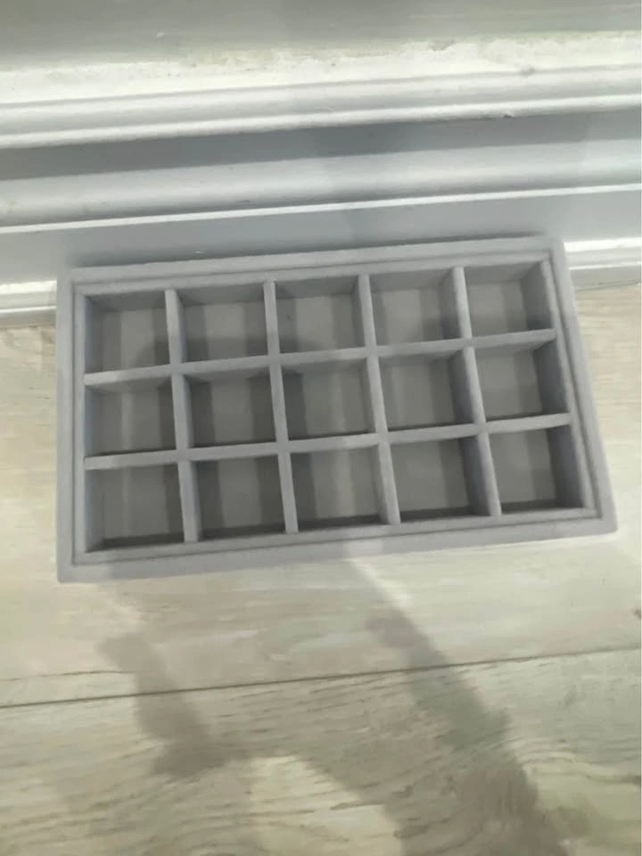 Grey Velvet Jewelry Organizer Tray - photo 3