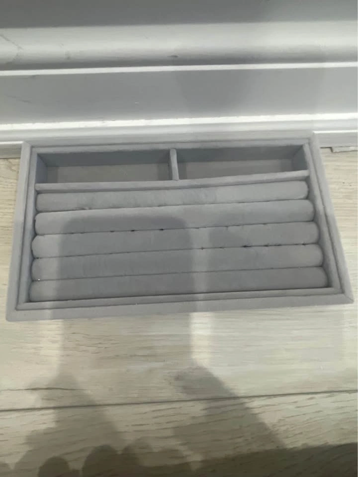 Grey Velvet Jewelry Organizer Tray - photo 4