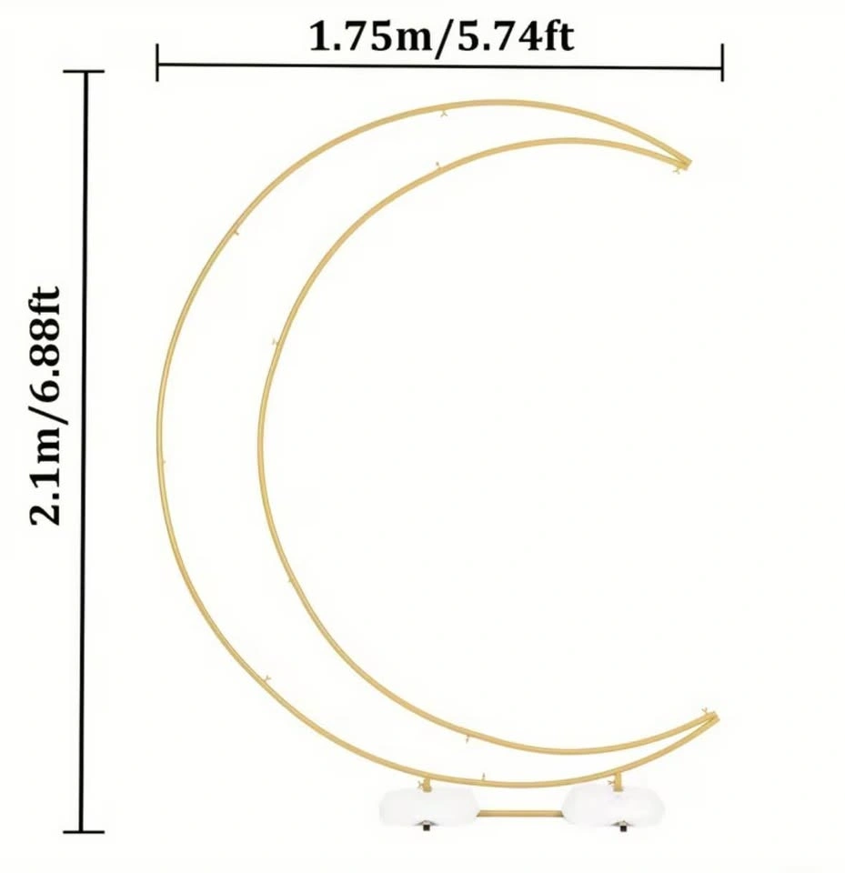6.5 Crescent Shaped Backdrop Pole