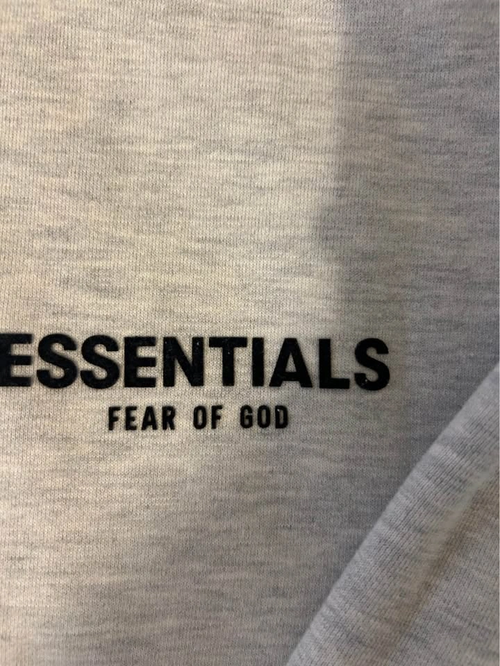 Essentials Fear of God Light Grey Hoodie Size L - photo 2
