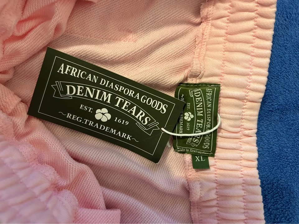 Denim Tears Pink Cotton Wreath Shorts Size XL - photo 2