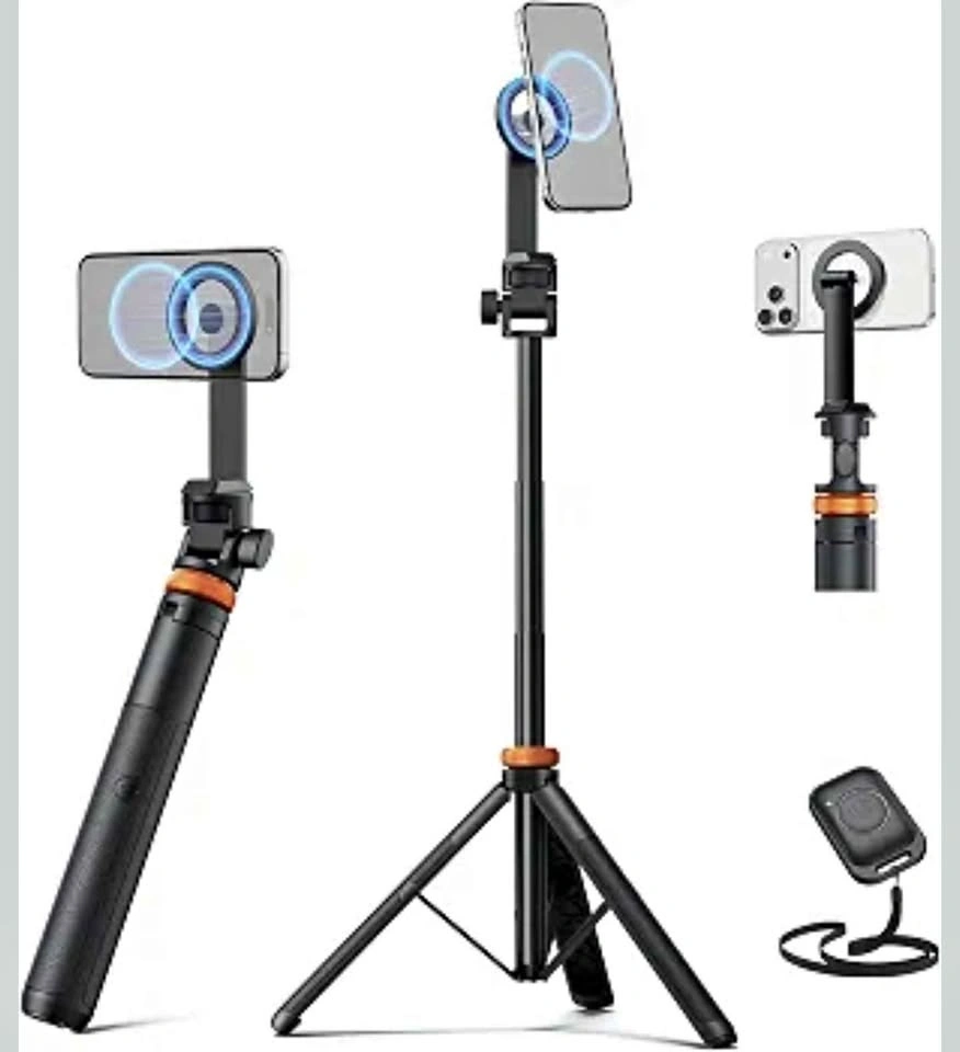 Magnetic Selfie Stick Tripod with Remote