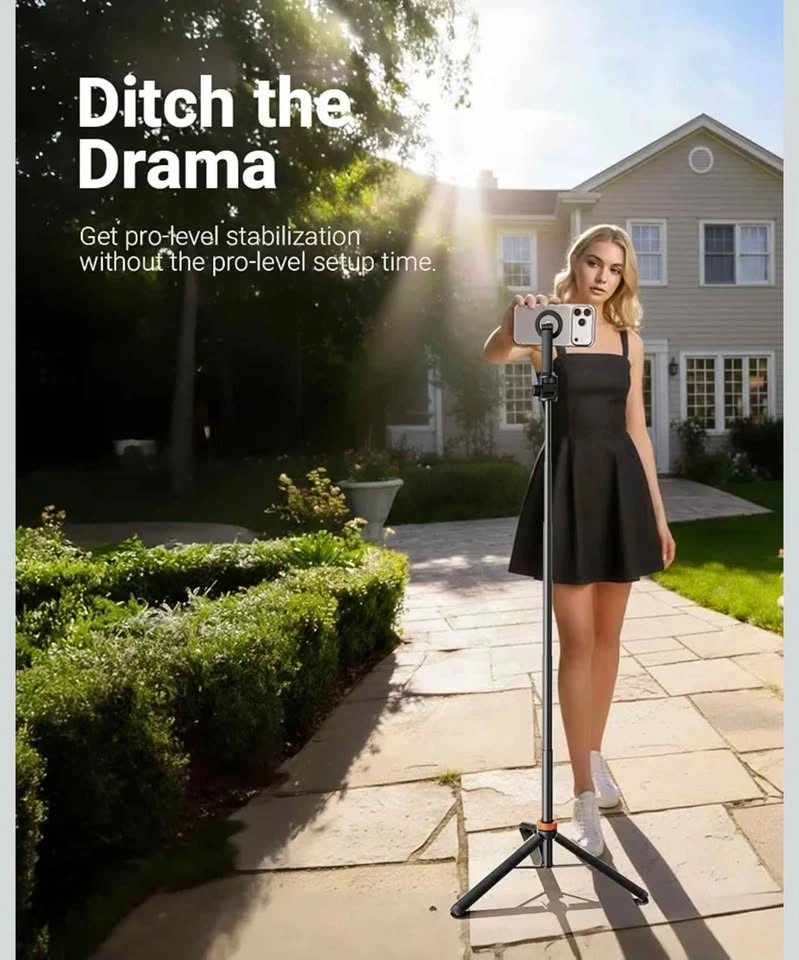 Magnetic Selfie Stick Tripod with Remote - photo 4