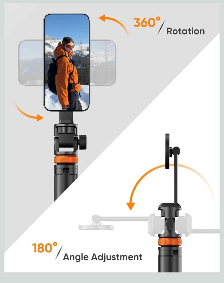 Magnetic Selfie Stick Tripod with Remote - photo 5