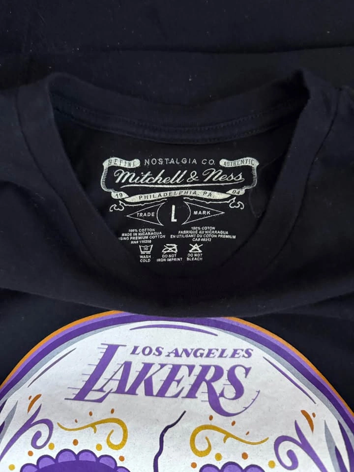 Mitchell & Ness Los Angeles Lakers Los Skull T-Shirt (L) - photo 2